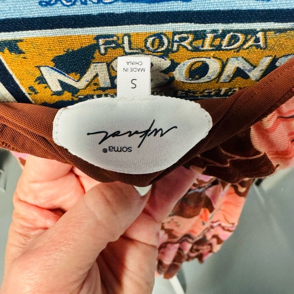 Soma Floral Midi Dress - Red and Pink - Picture 4 of 4